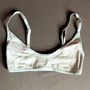 SKIMS Cotton logo scoop neck bralette